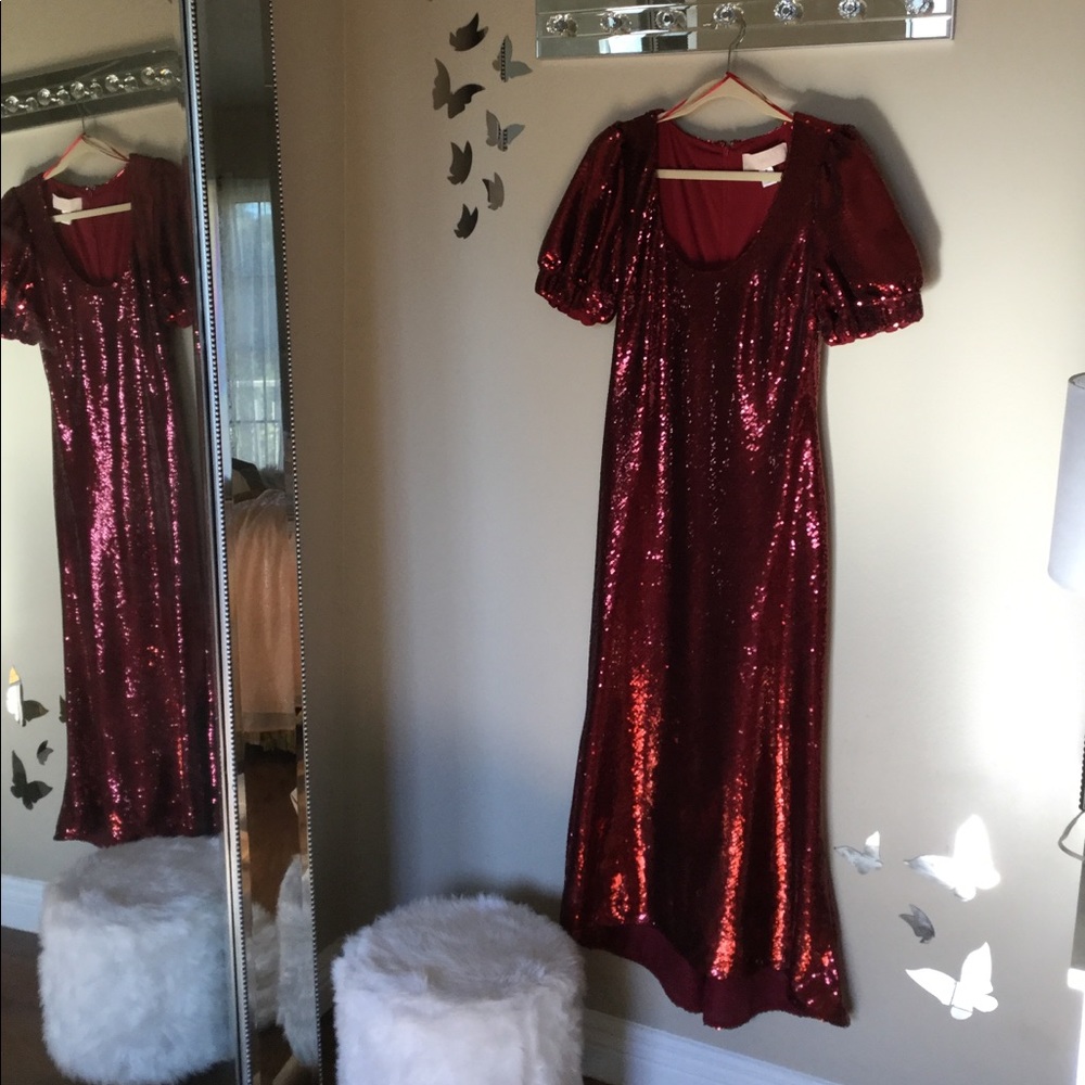 Red sequin keepsake dress